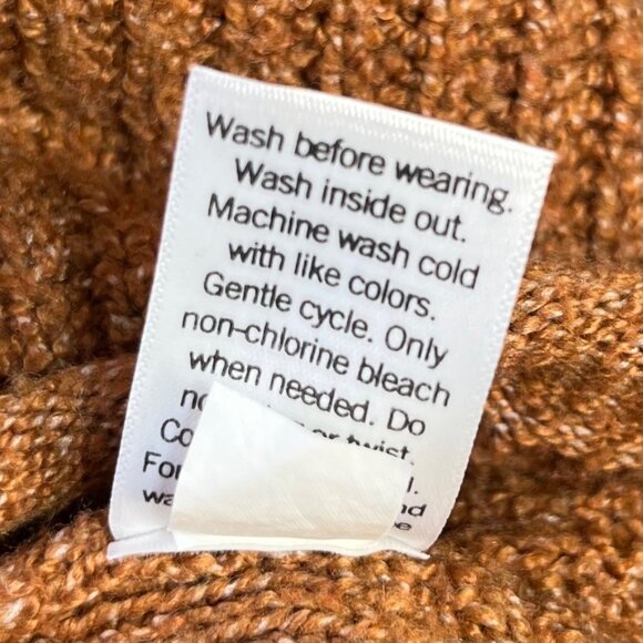 Sonoma Vneck Sweater Womens 2X Rust Brown Color Oversize Winter Fall - Picture 7 of 7